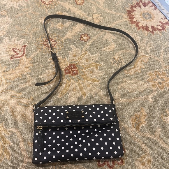 Black and White Polka Dot Kate Spade Bag - Picture 2 of 3